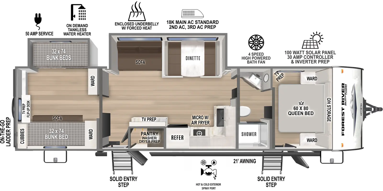 Surveyor Legend X 32CAMP Floorplan